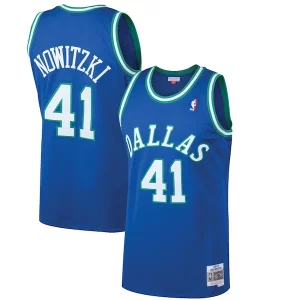 Dirk Nowitzki Incontournable Dallas Mavericks 1998/99 Hardwood Classics Swingman Jersey Blue