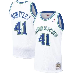 Dirk Élégant Nowitzki Dallas Mavericks 1998/99 Hardwood Classics Swingman Jersey White