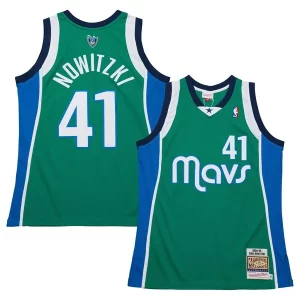 Dirk Gracieux Nowitzki Dallas Mavericks 2004/05 Hardwood Classics Authentic Jersey Green