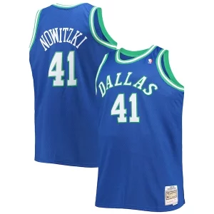 Dirk Nowitzki Dallas Splendide Mavericks Big & Tall 1998/99 Hardwood Classics Swingman Jersey Blue