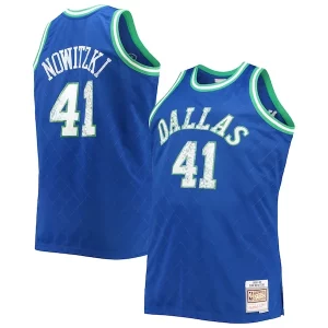 Dirk Nowitzki Dallas Commémoratif Mavericks Big & Tall 1998/99 NBA 75th Anniversary Diamond Swingman Jersey Blue