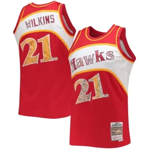 Dominique Wilkins Atlanta Hawks 1986/87 Hardwood Classics NBA 75th Anniversary Diamond Swingman Notable Jersey Red