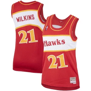 Dominique Unique Wilkins Atlanta Hawks Women's Hardwood Classics Swingman Jersey Red