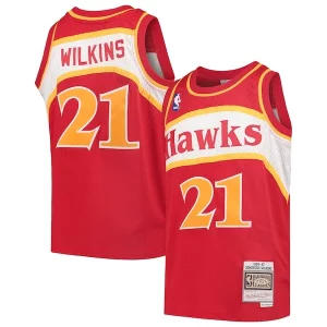 Dominique Wilkins Atlanta Hawks Youth 1986/87 Hardwood Classics Vibrant Swingman Throwback Jersey Red