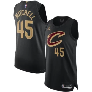Donovan Mitchell Cleveland Cavaliers Jordan Collectible Brand Authentic Player Jersey Statement Edition Black