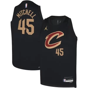 Donovan Mitchell Cleveland Cavaliers Jordan Brand Tendance Youth Swingman Jersey Statement Black