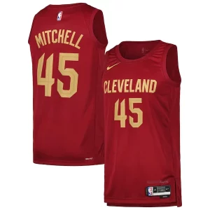 Donovan Mitchell Éclatant Cleveland Cavaliers Nike Swingman Player Jersey Icon Edition Wine