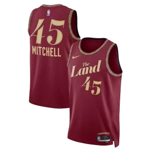 Donovan Mitchell Uniques Cleveland Cavaliers Nike Unisex 2023/24 Swingman Jersey Wine City Edition