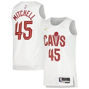 Donovan Mitchell Cleveland Cavaliers Nike Unisex Swingman Jersey Association Edition White/Wine Distingué