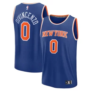 Donte DiVincenzo New York Knicks Bold Fast Break Replica Player Jersey Icon Edition Royal