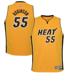 Duncan Robinson Miami Uniques Heat Nike Youth 2020/21 Swingman Player Jersey Trophy Gold Earned Edition
