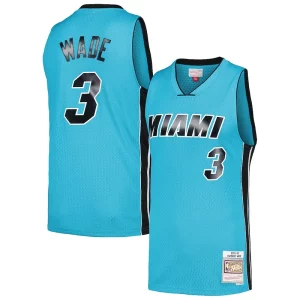 Dwyane Wade Miami Heat Dashing Hardwood Classics 2005/06 Tropical Swingman Jersey Blue