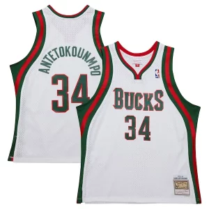 Giannis Gracieux Antetokounmpo Milwaukee Bucks 2013/14 Hardwood Classics Swingman Jersey White