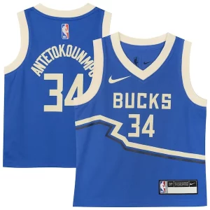 Giannis Antetokounmpo Milwaukee Bucks Nike Toddler 2024/25 Swingman Player Jersey City Edition Dashing Royal