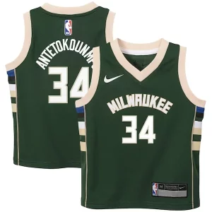 Giannis Antetokounmpo Milwaukee Bucks Nike Preschool Swingman Player Jersey Icon Edition Uniques Hunter Green