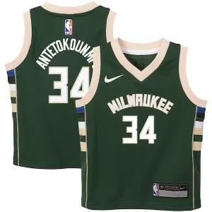 Giannis Antetokounmpo Milwaukee Bucks Nike Toddler Swingman Player Notable Jersey Icon Edition Green