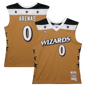 Gilbert Arenas Washington Wizards 2006/07 Hardwood Classics Classique Swingman Jersey Gold