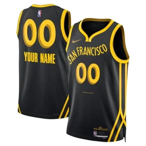 Golden State Warriors Nike Unisex 2023/24 Custom Exceptionnel Swingman Jersey Black City Edition