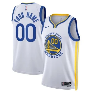 Golden State Warriors Captivant Nike Unisex Swingman Custom Jersey White Association Edition