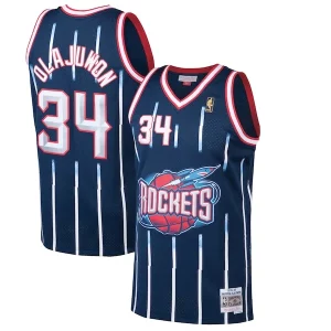 Hakeem Olajuwon Houston Haut de gamme Rockets 1996/97 Hardwood Classics Swingman Jersey Navy