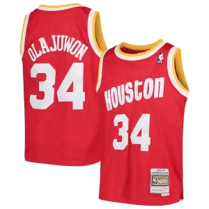 Hakeem Olajuwon Houston Rockets Youth Swingman Throwback Jersey Sophistiqué Red