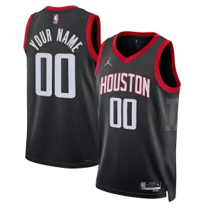 Houston Exceptionnel Rockets Jordan Brand Unisex 2022/23 Swingman Custom Jersey Statement Edition Black