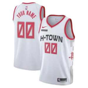 Houston Rockets Nike 2019/20 Swingman Custom Jersey White City Collectible Edition