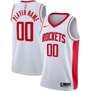 Houston Rockets Nike 2020/21 Swingman Custom Jersey Association Edition Stylish White