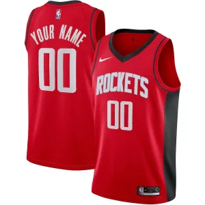 Houston Rockets Vibrant Nike Custom Swingman Jersey Icon Edition Red