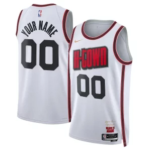 Houston Rockets Nike Unisex Uniques 2024/25 Custom Swingman Jersey City Edition White