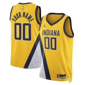 Indiana Pacers Jordan Brand Unisex 2022/23 Swingman Custom Jersey Prime Statement Edition Yellow