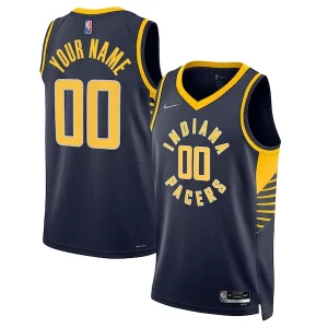 Indiana Pacers Nike 2021/22 Diamond Swingman Custom Admirable Jersey Icon Edition Navy
