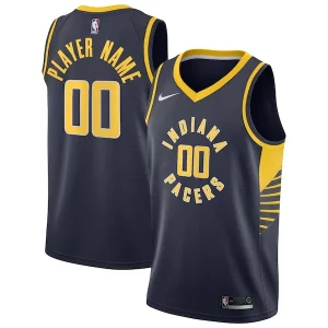 Indiana Pacers Nike Gracieux Swingman Custom Jersey Navy Icon Edition