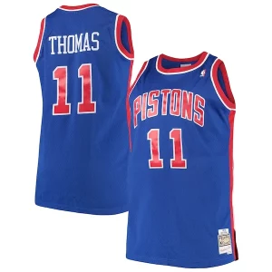 Isaiah Thomas Detroit Pistons 1988/89 Big & Tall Hardwood Classics Swingman Vibrant Jersey Royal