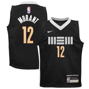 Ja Morant Memphis Grizzlies Nike Preschool Luxueux Swingman Replica Jersey City Edition Black