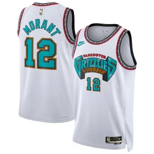 Ja Morant Memphis Grizzlies Nike Unisex 2024/25 Swingman Jersey White Classic Gracieux Edition