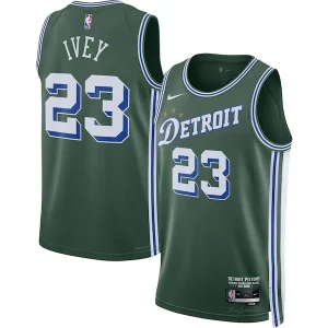 Jaden Ivey Detroit Pistons Nike Exquisite 2022/23 Swingman Jersey City Edition Green