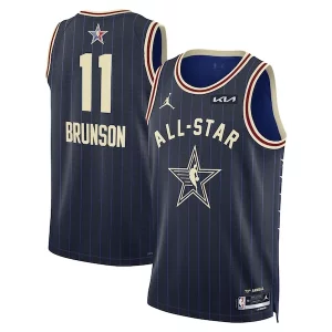 Jalen Brunson Jordan Brand Unisex 2024 NBA All Star Game Exceptionnel Swingman Jersey Navy