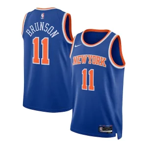 Jalen Brunson New York Knicks Nike Unisex Swingman Jersey Icon Gracieux Edition Blue