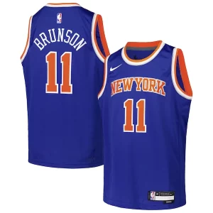 Jalen Brunson New York Knicks Nike Youth Swingman Jersey Icon Edition Classique Blue