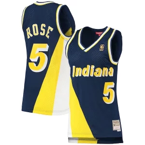 Jalen Rose Indiana Vibrant Pacers Women's 1996/97 Hardwood Classics Swingman Jersey Navy