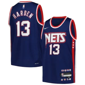 James Harden Brooklyn Nets Nike Youth Swingman Élégant Jersey City Edition Navy