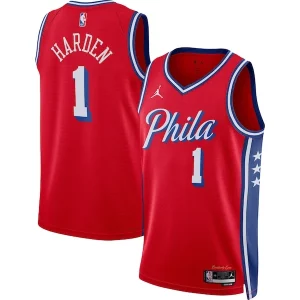 James Harden Philadelphia 76ers Jordan Brand Unisex Swingman Jersey Statement Edition Red Vibrant