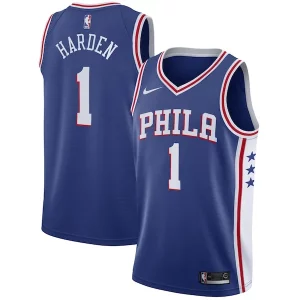 James Harden Philadelphia 76ers Nike Swingman Jersey Icon Edition Royal Confortable
