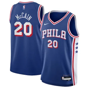 Jared McCain Philadelphia Exquisite 76ers Nike Youth Swingman Jersey Icon Edition Royal