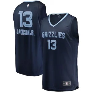Jaren Jackson Jr. Memphis Grizzlies Replica Fast Break Bold Jersey Navy Icon Edition