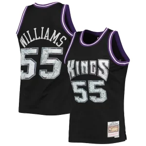 Jason Williams Sacramento Kings 2000/01 Hardwood Classics NBA 75th Premium Anniversary Diamond Swingman Jersey Black