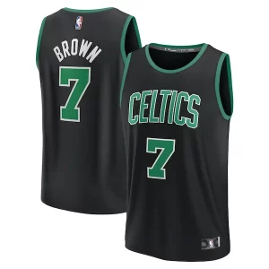 Jaylen Brown Boston Celtics Exclusif Youth Fast Break Replica Player Jersey Statement Edition Black