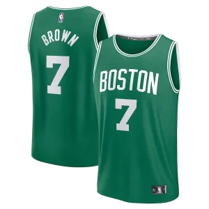 Jaylen Brown Boston Celtics Fast Break Replica Player Jersey Magnifique Icon Edition Kelly Green