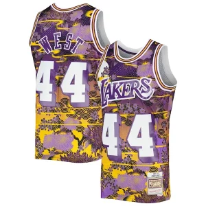 Jerry West Los Angeles Lakers Gracieux 1971/72 Hardwood Classics Lunar New Year Swingman Jersey Purple